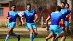 Los Pumas ya entrenan en Papel Noa (Foto @lospumasuar)