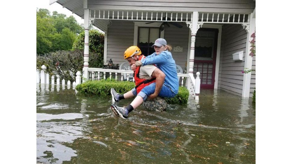 Inundación en Texas por el Huracán