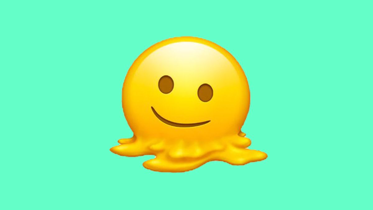 Qu significa el emoji de la carita derretida en WhatsApp