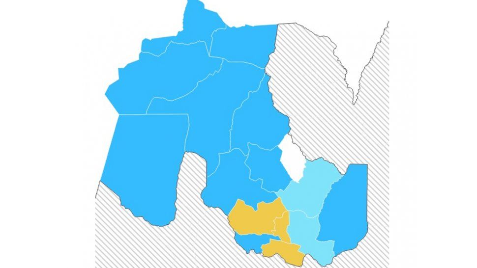 Ganador por departamento