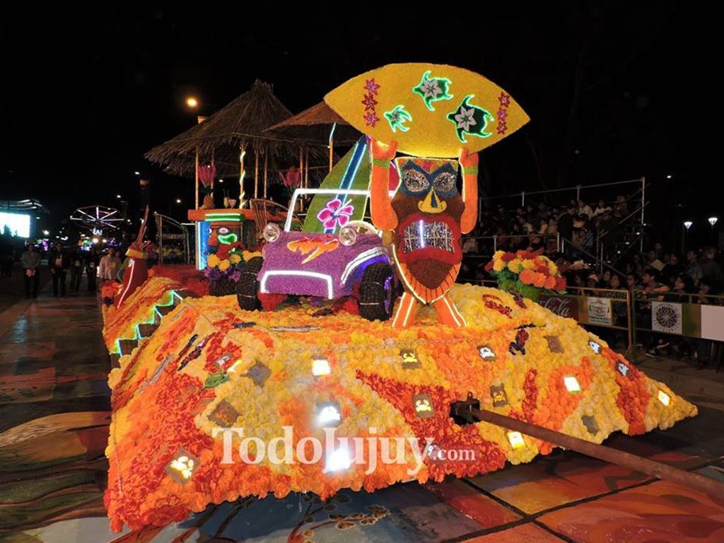Carroceros en el desfile del Grupo B