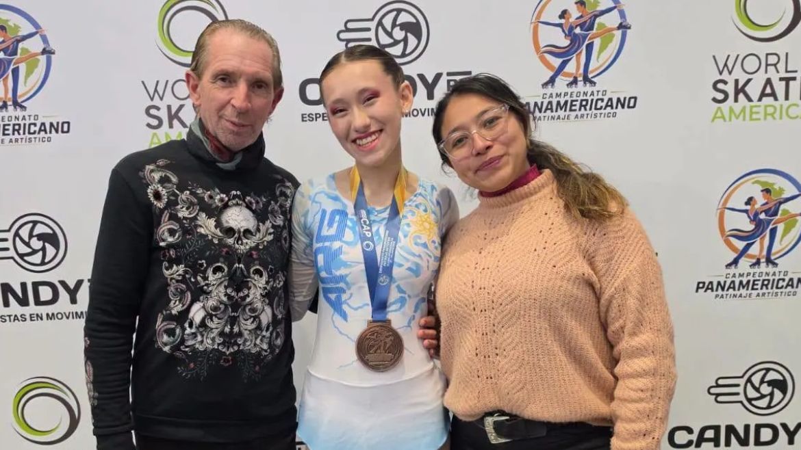Selene Miy ganó la medalla de bronce en el Panamericano de Patín Artístico