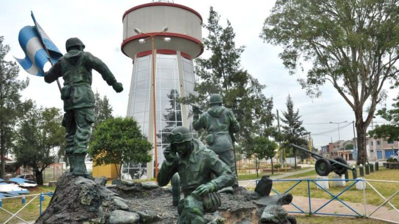 Plaza Malvinas en Palpalá.