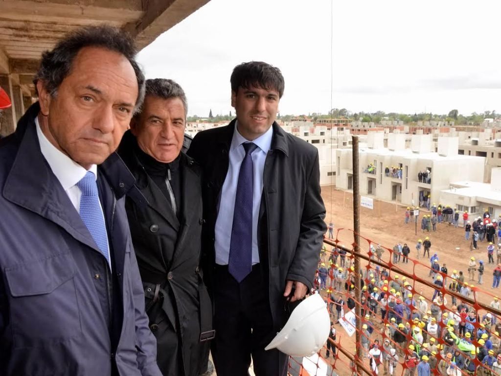 Scioli, Urribarri y Bossio en Córdoba