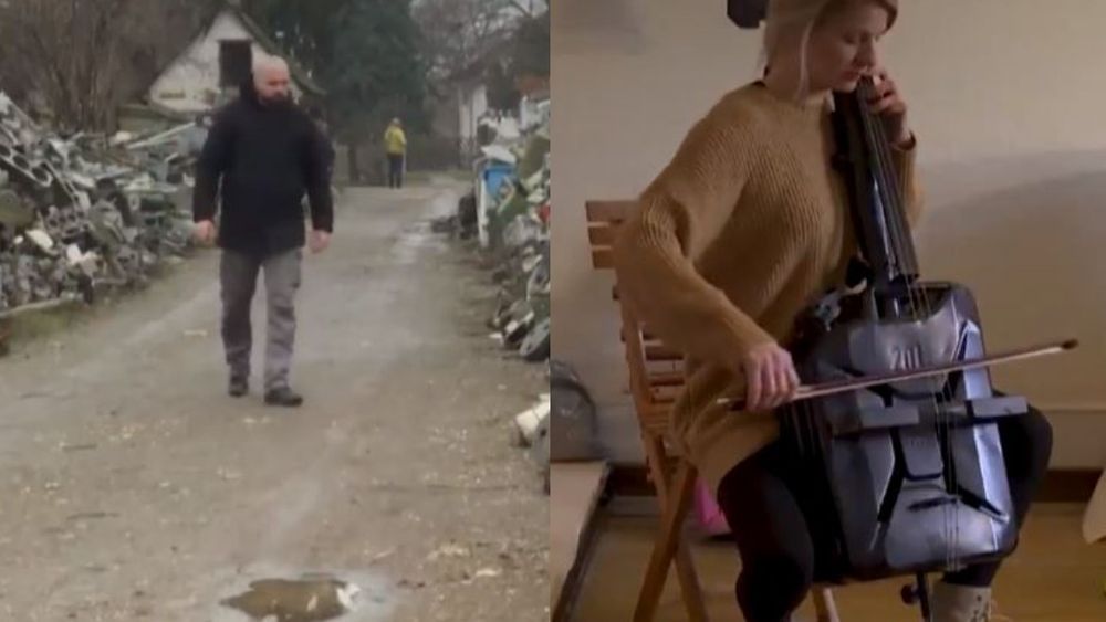 Artista convierte armas de guerra en instrumentos musicales