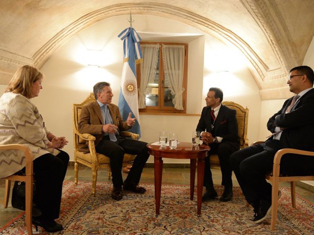 Mauricio Macri en Davos