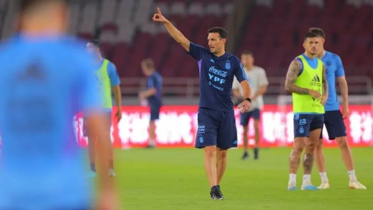 Entrenamiento de la Selección Argentina