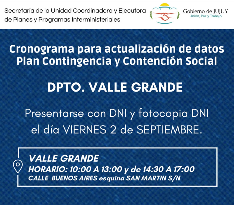 Plan de contingencia y contención social