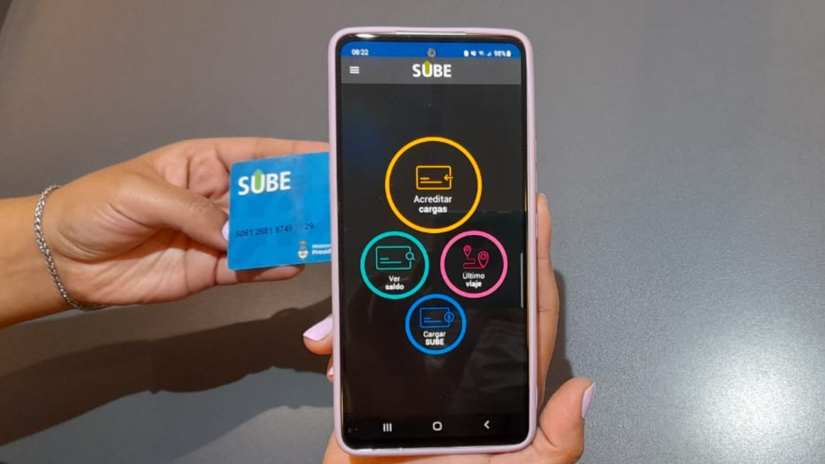 Cargar la tarjeta SUBE con el celular
