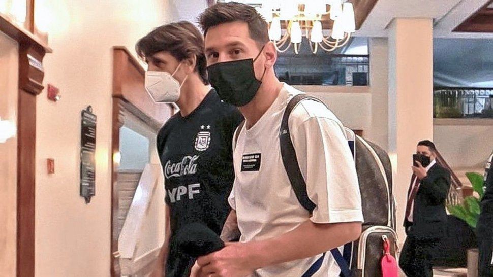 Lionel Messi, campeón de América, llegando a Venezuela.