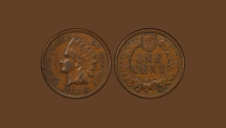 Moneda céntimo de Cabeza de Indio.