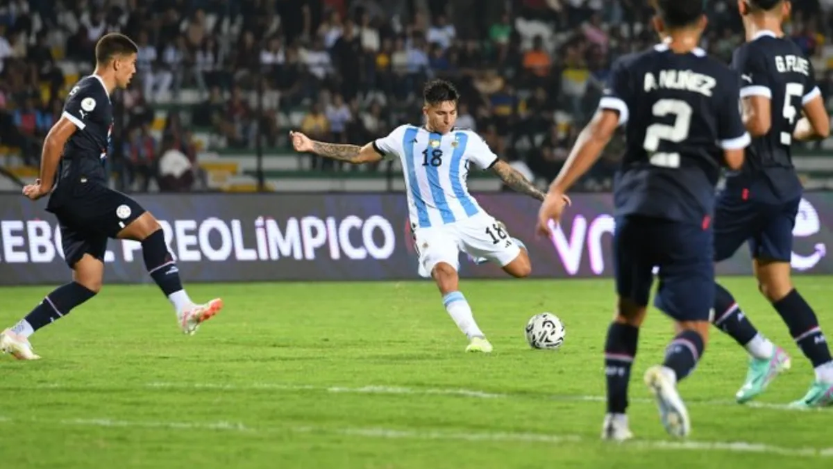 Preolímpico: argentina empató 1-1 frente a Paraguay