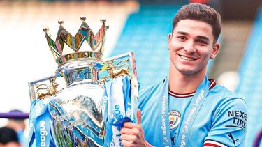 Julián Álvarez no jugó pero rompió un récord