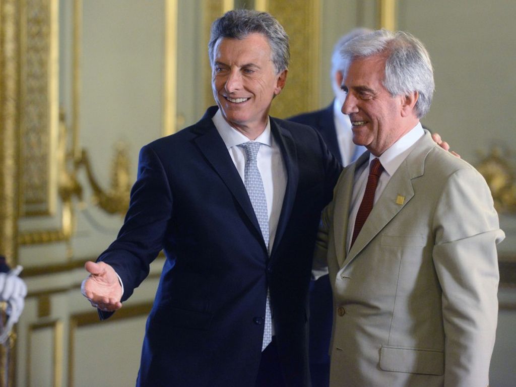 Mauricio Macri con Tabará Vázquez