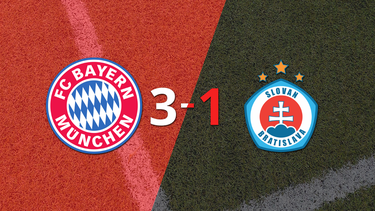 Gran victoria de Bayern Múnich sobre Slovan Bratislava por 3-1