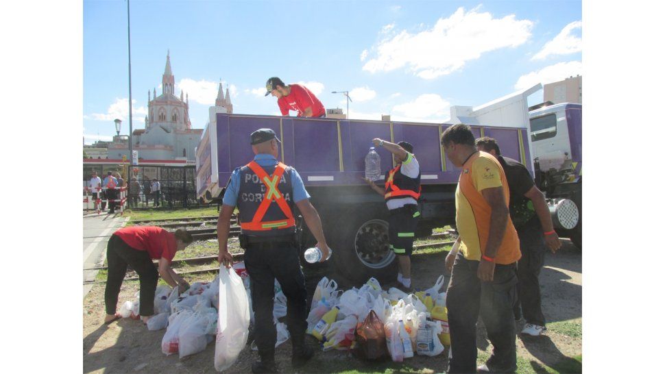 Camiones de donaciones
