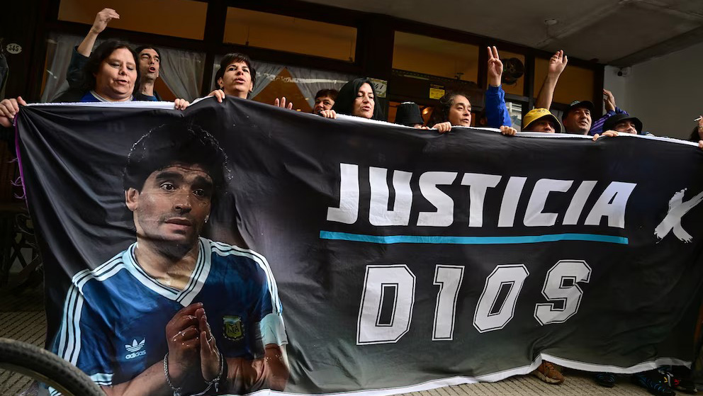 Comenzóel juicio por la muerte de Diego Maradona