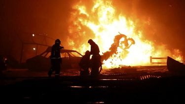 Explosión e incendio en una estación de servicio en Daguestán.