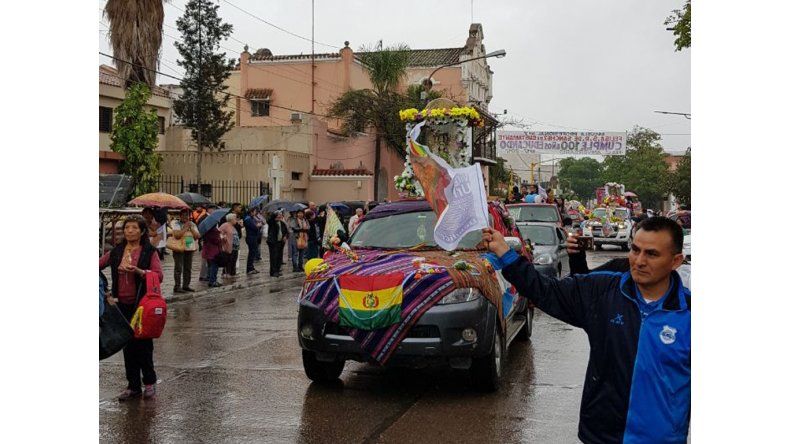 Así recibieron a la virgen