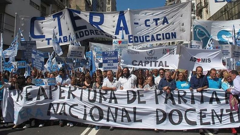Paro nacional docente.