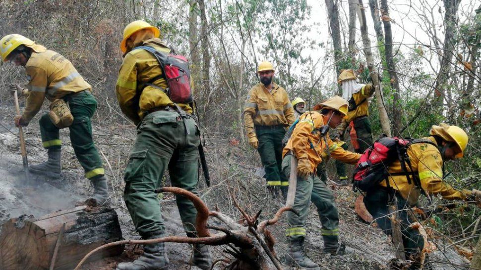 trabajan sobre dos grandes incendios en el parque nacional calilegua