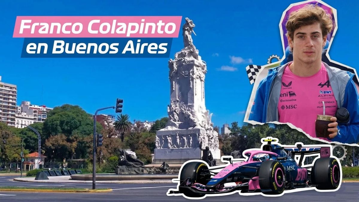 Franco Colapinto hará una exhibición en Buenos Aires con un auto de Alpine.