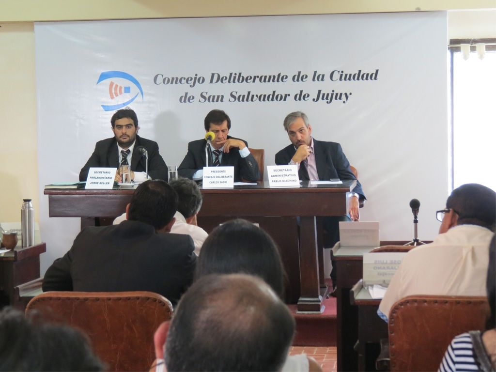 Sesión en el Concejo Deliberante