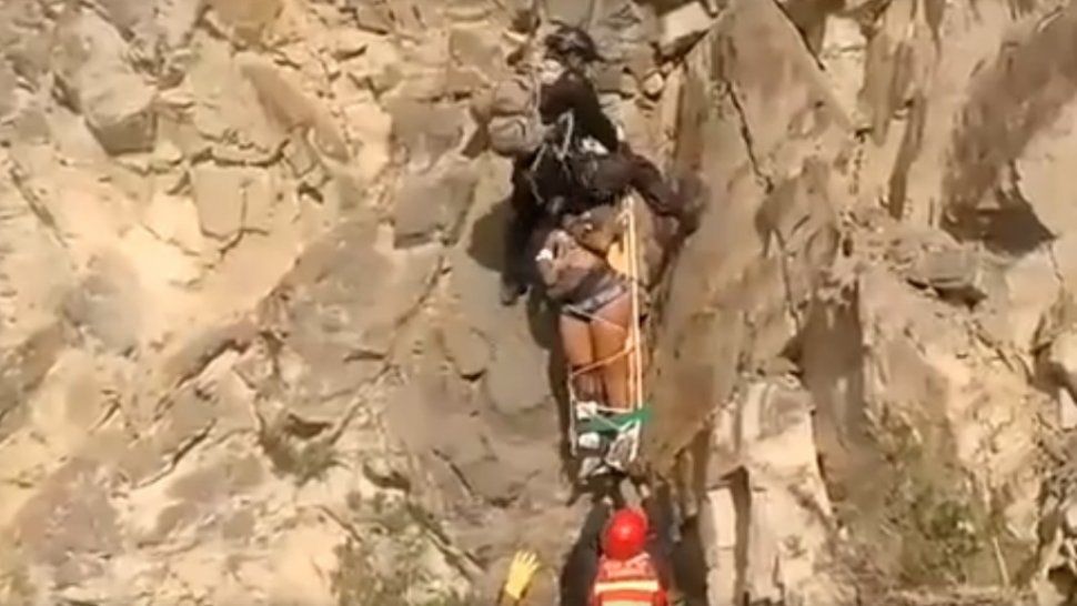 Rescataron a una turista que se cayó de un cerro en Purmamarca