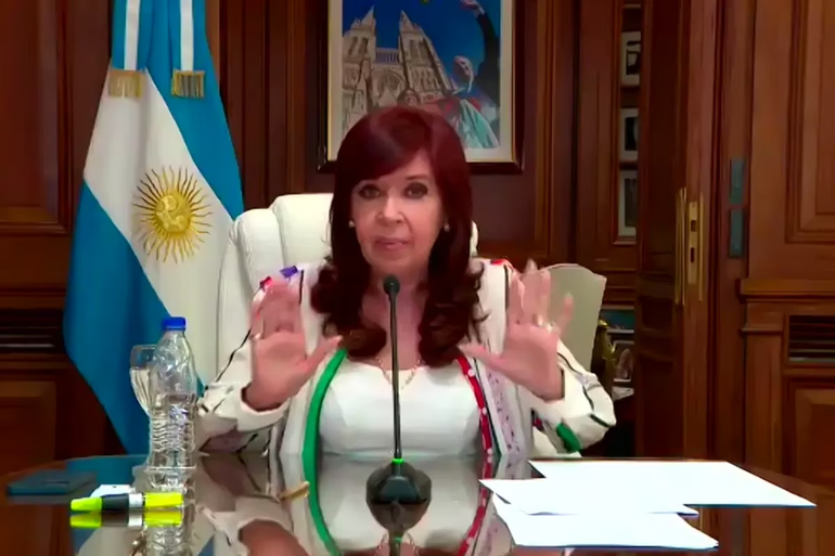 Cristina Fern&aacute;ndez de Kirchner en el juicio por defraudaci&oacute;n al Estado