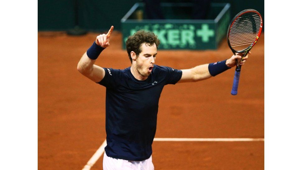 Andy Murray en pleno festejo