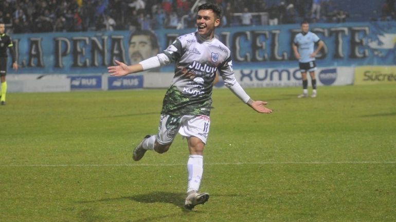 Gol de Matía Reali para Gimnasia de jujuy (Archivo)