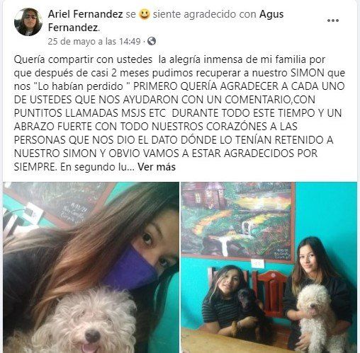 La publicación en Facebook.&nbsp;