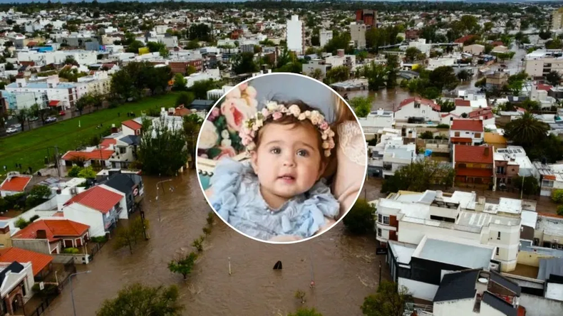 Delfina, la bebé arrastrada durante las inundaciones.