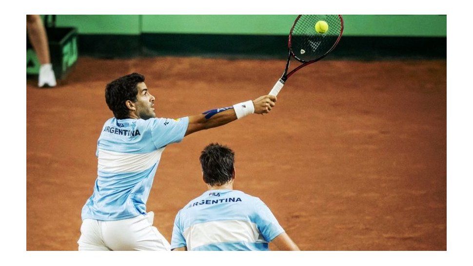 Argentina le ganó a Colombia la serie de la Davis por 3 a 0