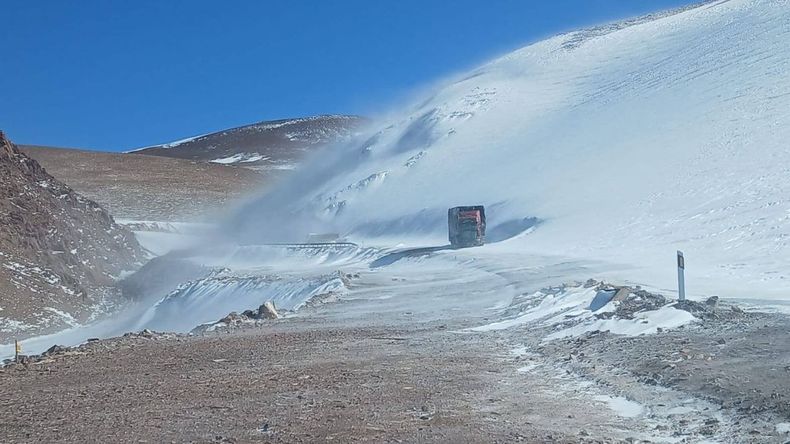 Paso de Jama nevado&nbsp;