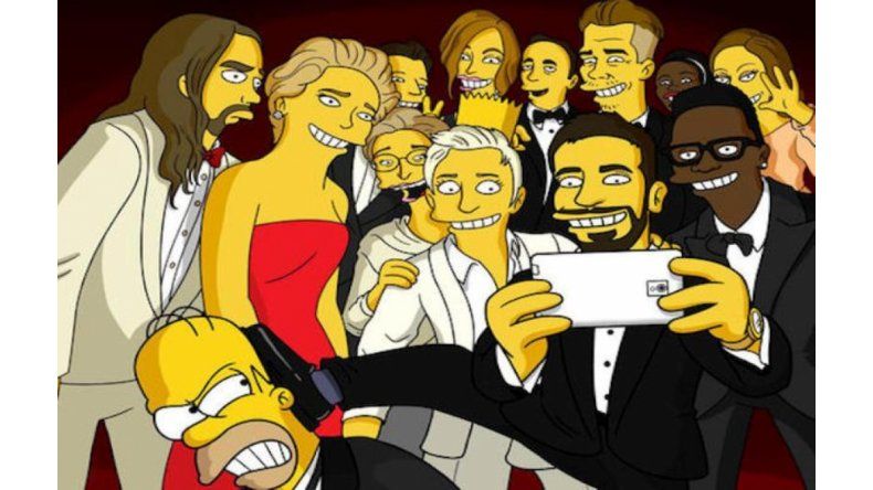Selfie de los simpsons