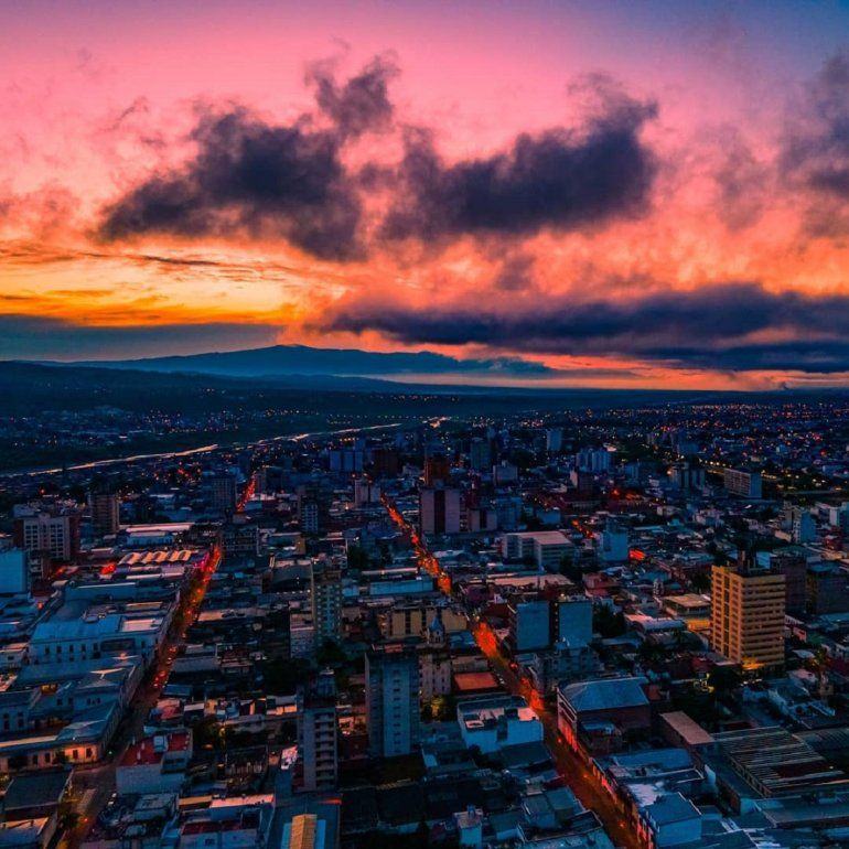 San Salvador de Jujuy desde el aire. Foto: jcruz.dtup (Instagram)