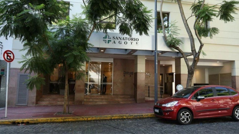 El Sanatorio Agote, en Recoleta. Donde estaba internado el primer paciente del pa&iacute;s infectado por coronavirus, que fue dado de alta este jueves.