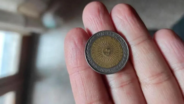 Moneda de 1 peso.