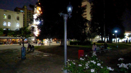 Vandalismo en Plaza Belgrano.