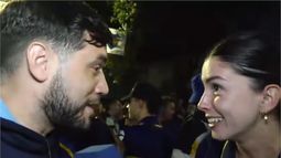 Quién es Daniela, la hincha de Boca que se volvió viral por coquetear con un notero.