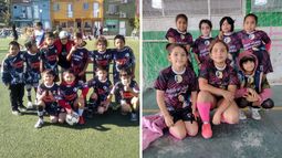 Algunos de los niños y niñas de la escuelita.