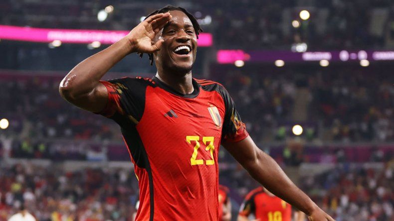 Batshuayi marcó el primer gol de Bélgica en el Mundial Qatar 2022.