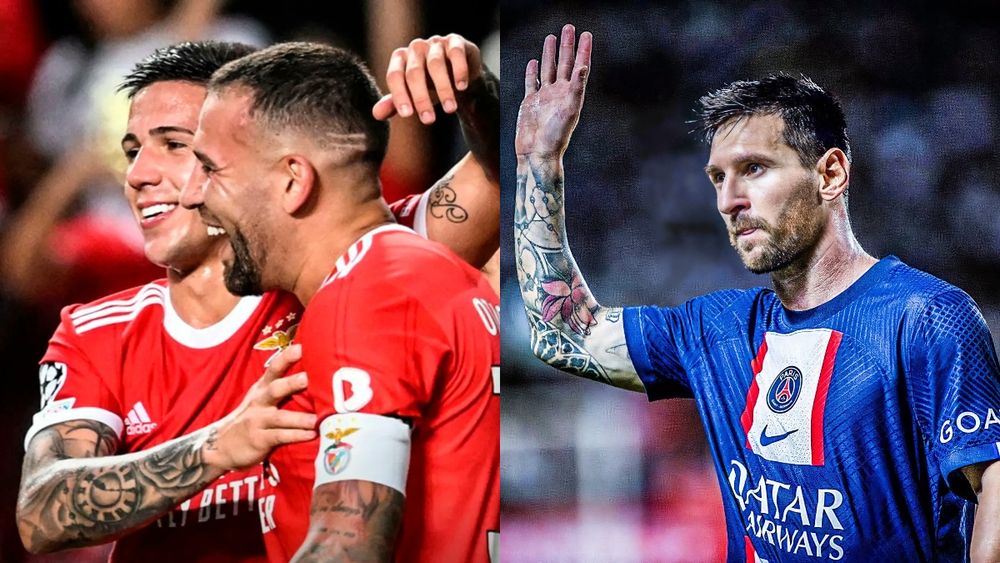 El PSG de Messi se enfrenta desde las cuatro de la tarde al Benfica de Ottamendi y Enzo Fernández.