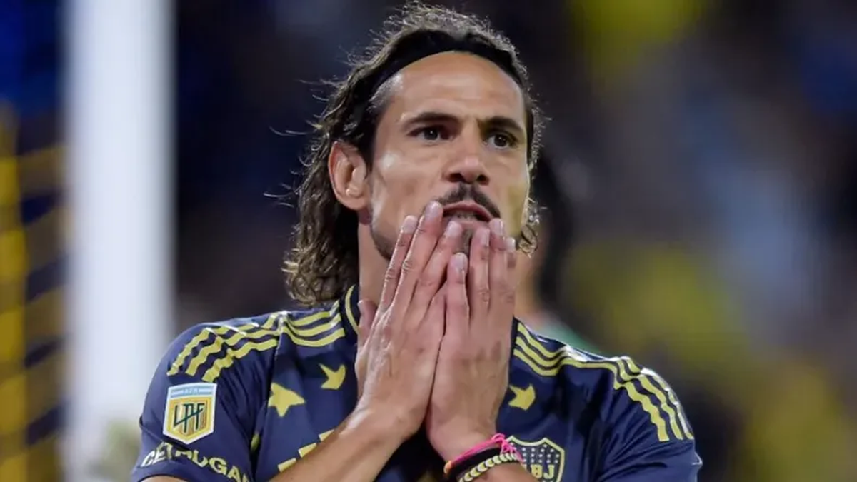 Cavani volvió a lesionarse y queda afuera del partido de Boca Juniors vs. Central Córdoba