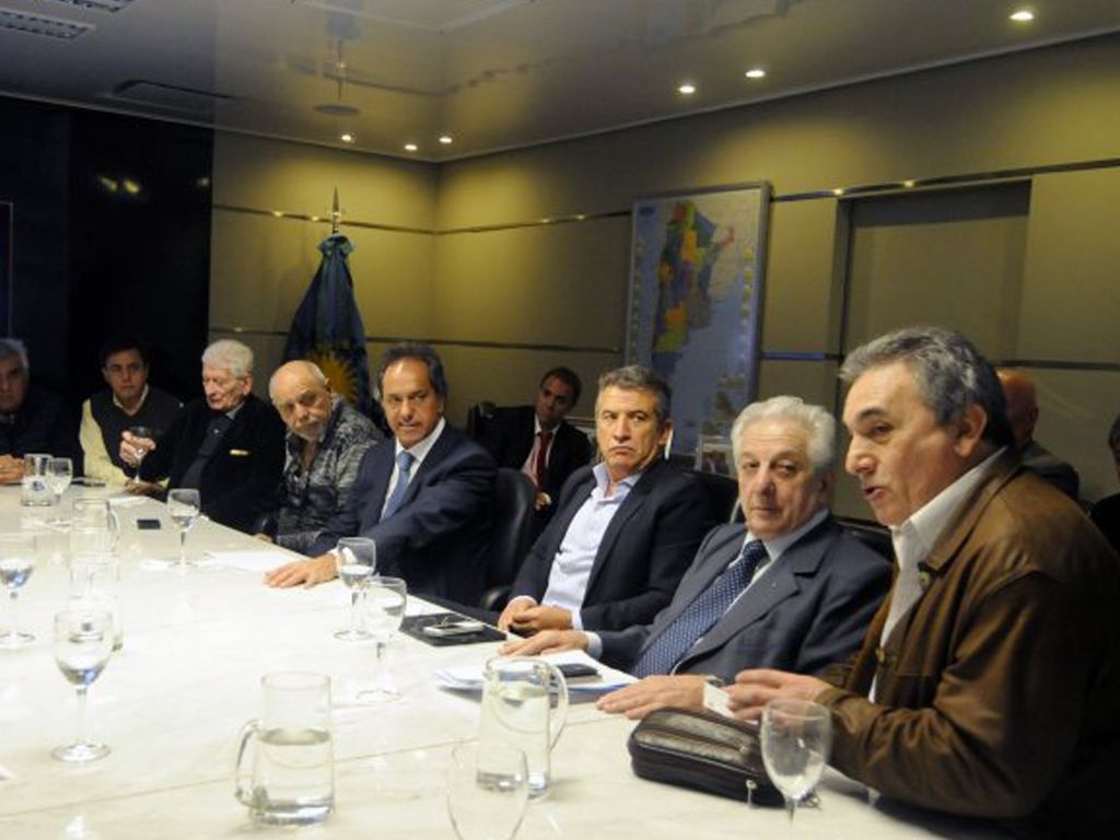 Scioli reunido con el sector