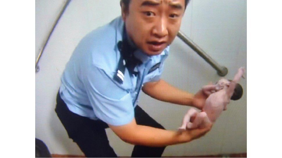 Imágenes de la policia