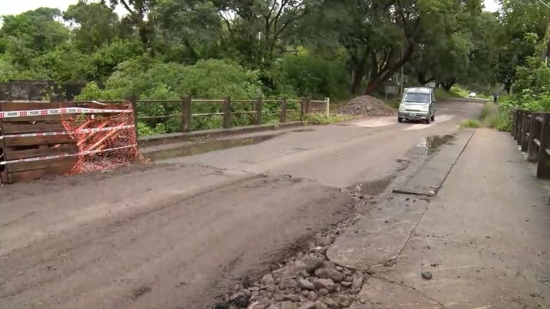 Así está el puente de Huaico que se cayó el sábado y fue restaurado