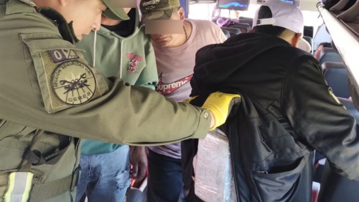 Un jujeño detenido en Santa Fe con un paquete de cocaína pegado a la cintura
