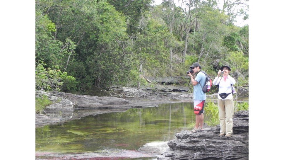 Turistas en el país